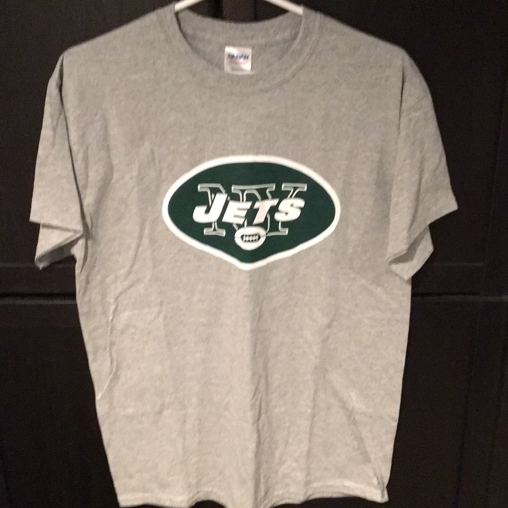 NY Jets football NFL grey T-shirt size M